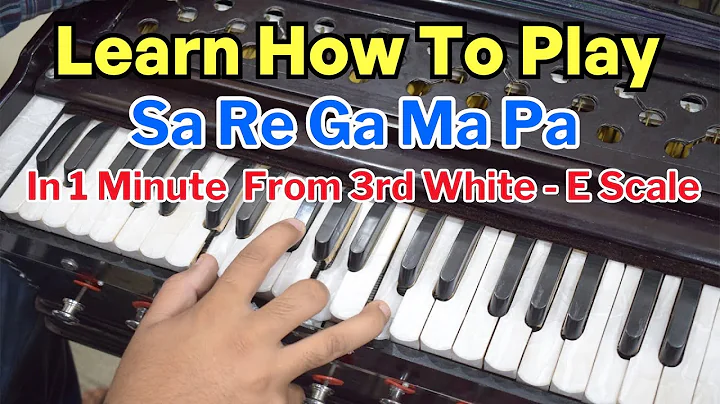 Learn How To Play Sa Re Ga Ma Pa | 3rd White Scale | Harmonium Tutorial |  #harmoniumguru