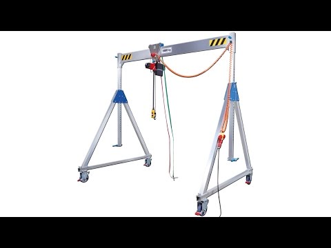 VETTER Krantechnik - Movable gantry crane made of aluminium (mounting example)