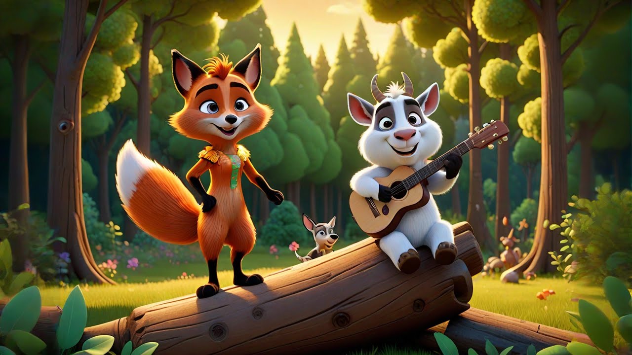 Nina the Fox and Gogo the Goat | Nursery Rhyme for Kids