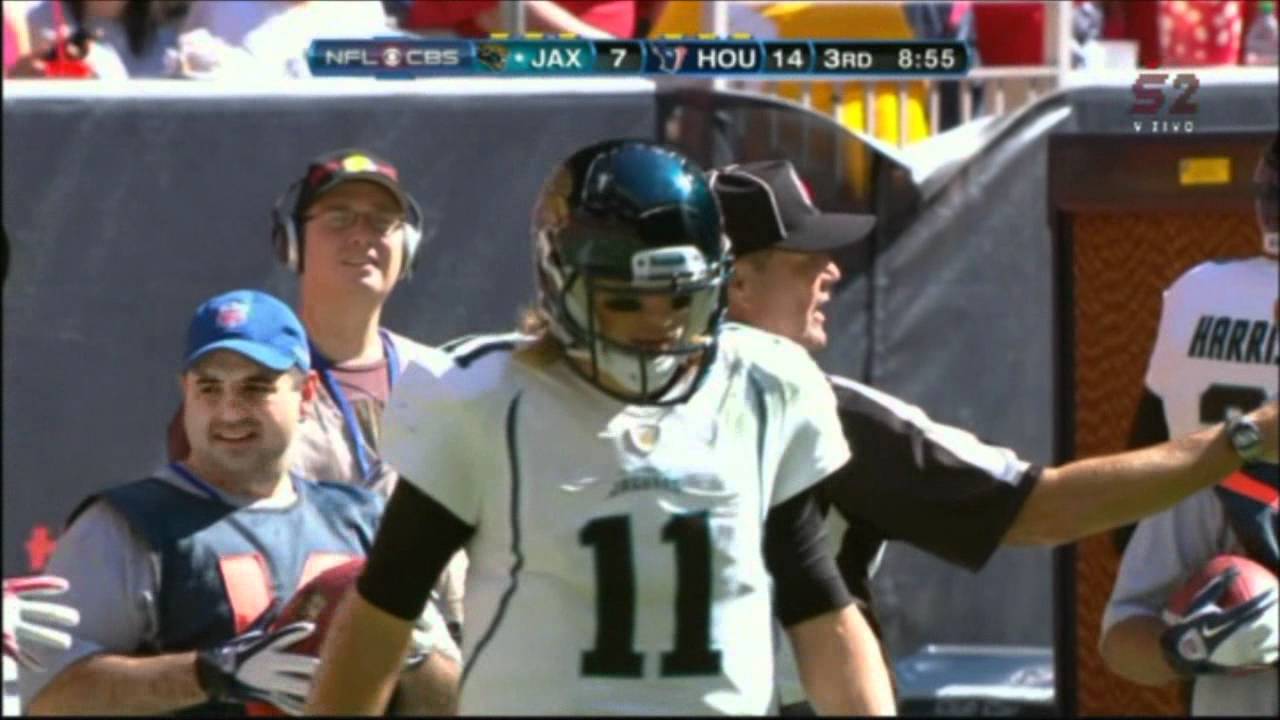 Blaine Gabbert  on Brian Cushing: woah there Mother F****r!