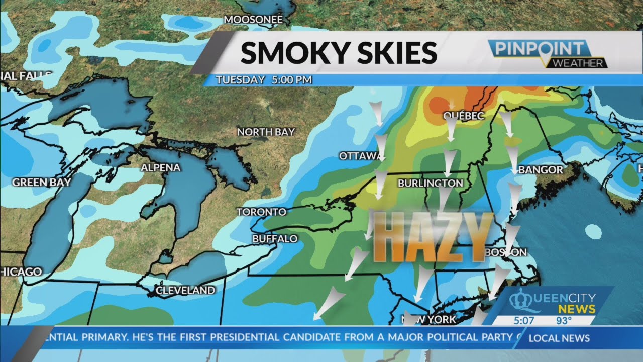 Wildfire smoke prompts Code Orange Air Quality Alert - YouTube