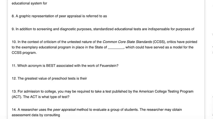 PSYC 421 Quiz 6 (newest)