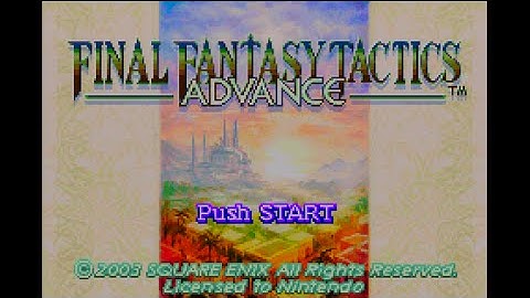 Final Fantasy Tactics Advance - Intro