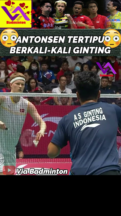 Ginting Tipu antonsen berkali - kali #badminton #bwf