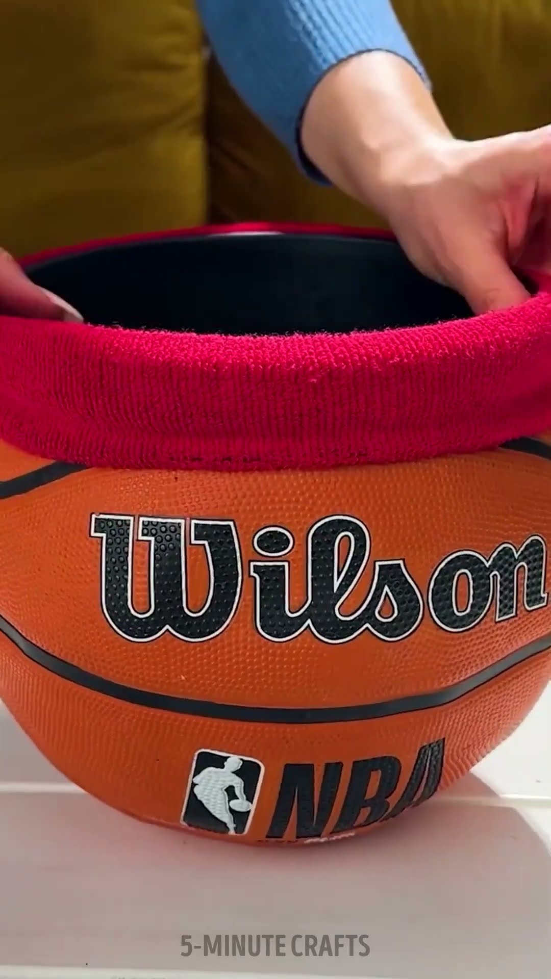 DIY basketball inspired vase for indoor plants ? #shorts #planting #garden #diy