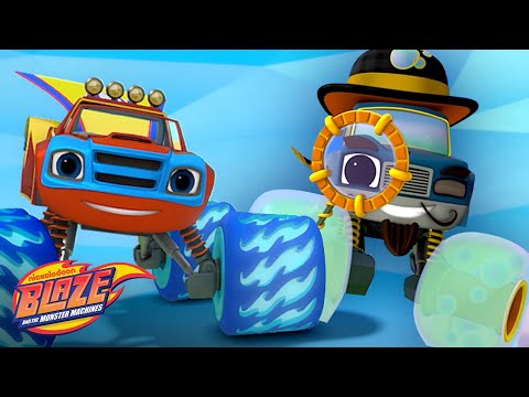 Super Hero Blaze is Trapped in a BUBBLE! 🫧 | Blaze and the Monster Machines