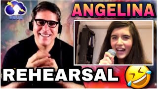 SHE IS A SUNSHINE!!! Angelina Jordan funny rehearsal (Cry me a river) | REACTION