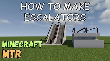 How to make Escalators - Minecraft MTR