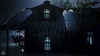 Heavy Rain on a Metal Roof to Sleep Instantly, Rain Sounds &amp; Thunderstorm for Sleeping at Night(2)