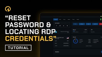 VPS Password Reset & Locating RDP Credentials