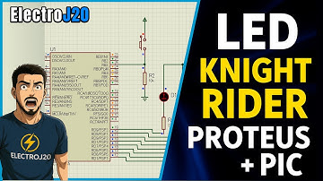 🤯Simula el LED “Auto Fantástico” en Proteus con PIC paso a paso 😮