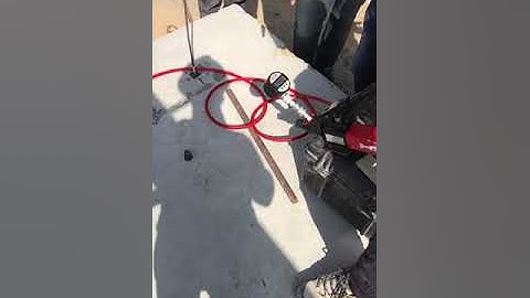 Pull out test of reinforcement steel