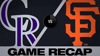 Bumgarner K's 11 to propel Giants past Rox | Rockies-Giants Game Highlights 6/25/19