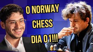 MAGNUS vs FIROUZJA na ESTRÉIA do NORWAY CHESS 2026!!!!