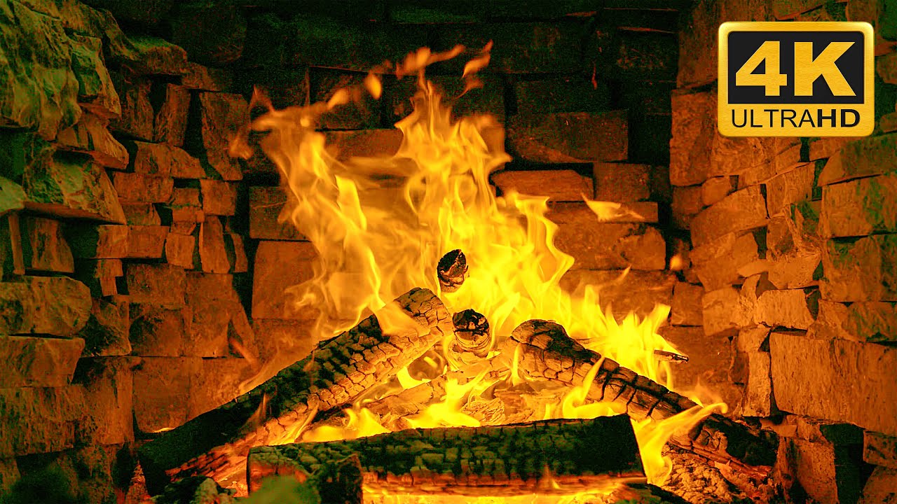 🔥 10 Hours of Relaxing Christmas Fireplace & Crackling Fire Sounds 🔥 ...