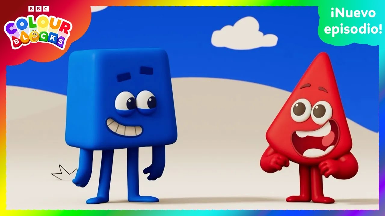 Red e Blue Juntos! Explorando as Cores e a Amizade! | Crianças Aprendem as Cores | Blocos Coloridos