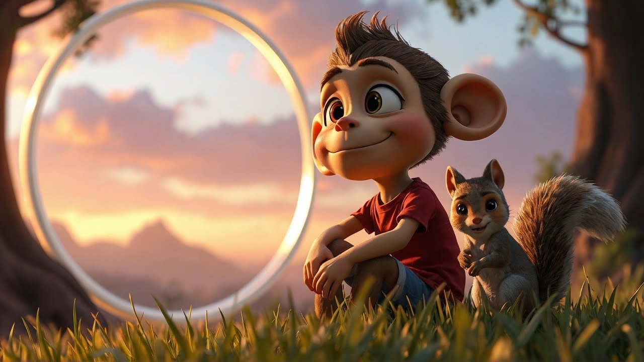 Max Monkey Draws a Circle | Funny Nursery Rhyme Adventure | Learn Shapes with Max