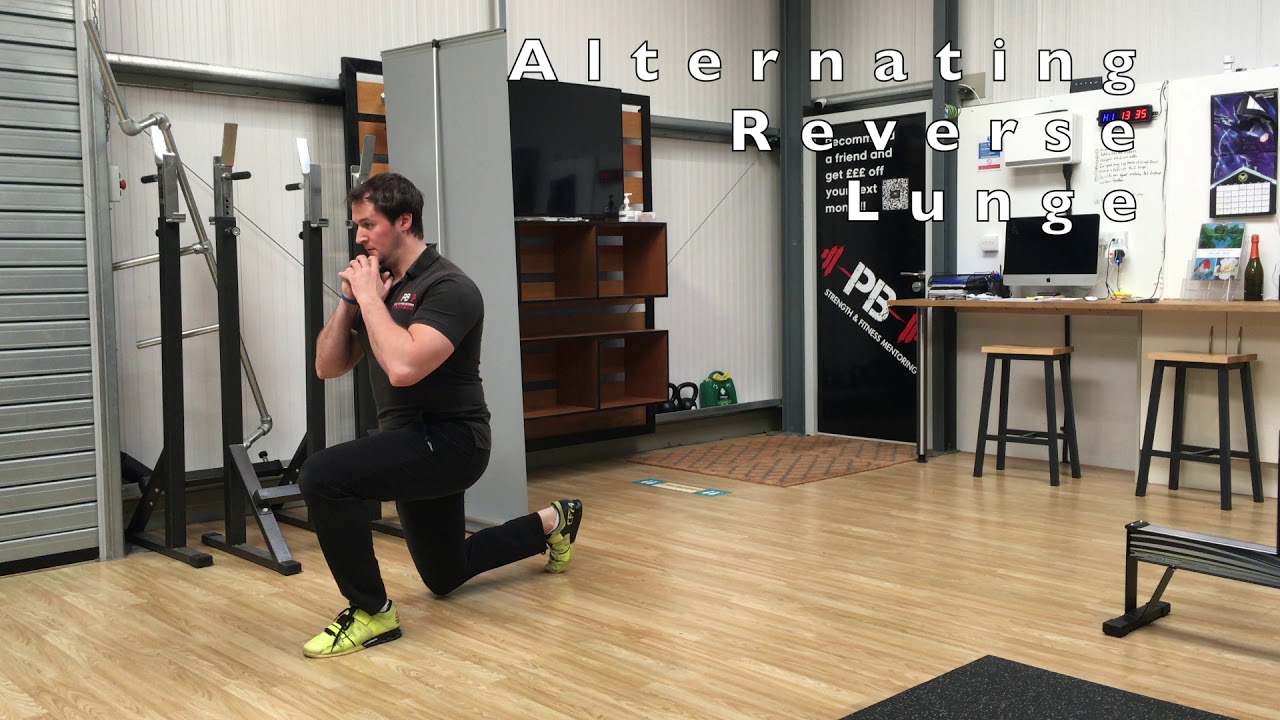 Alternating Reverse Lunge - YouTube