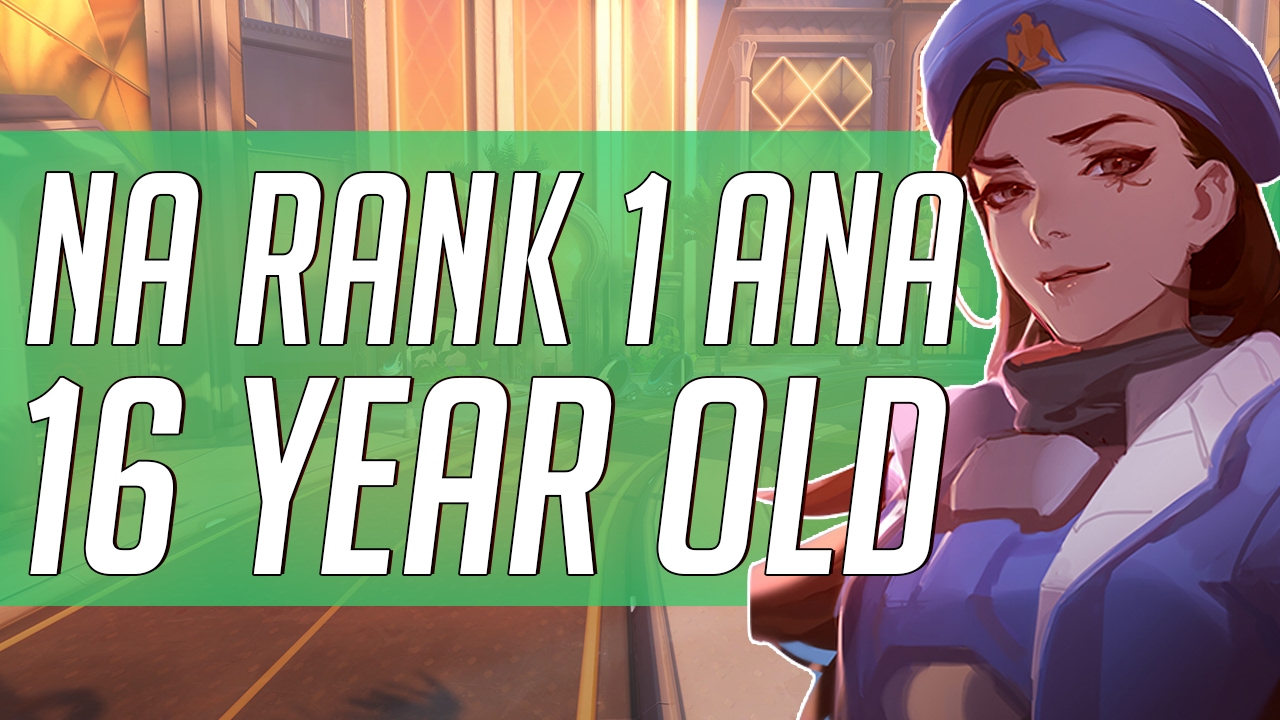 OVERWATCH 16 YEARS INSANE ANA PLAYER NORTH AMERICA RANK 1 - 4840 SR Peak