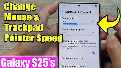 🖱️ How to Change Mouse & Trackpad Pointer Speed on Galaxy S25/S25+/Ultra 📱