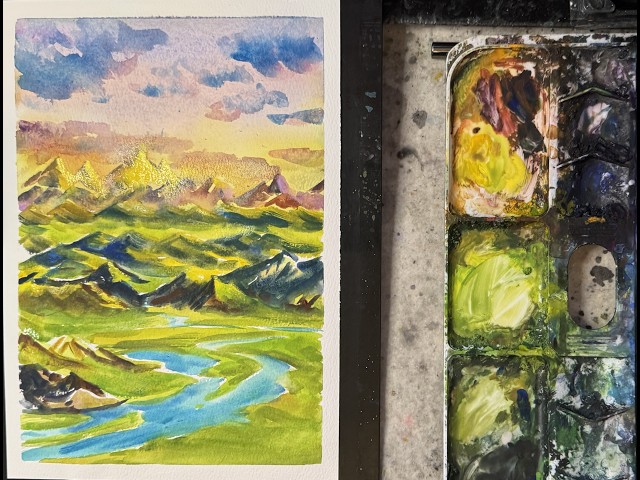 水彩风景画Watercolor Landscape 수채화풍경260618 - YouTube