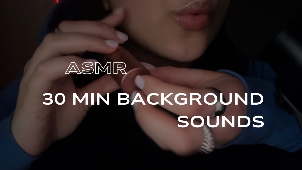 ASMR 💋 30 min mouth sounds, make up tapping, eating candies (fast)