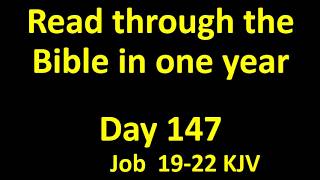 Read through the Bible in one year Day 147
