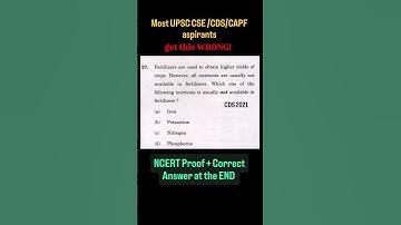 CAN YOU SOLVE IT !! #upsc #pyq #cds #neet #iit  #capf #nda #ncert