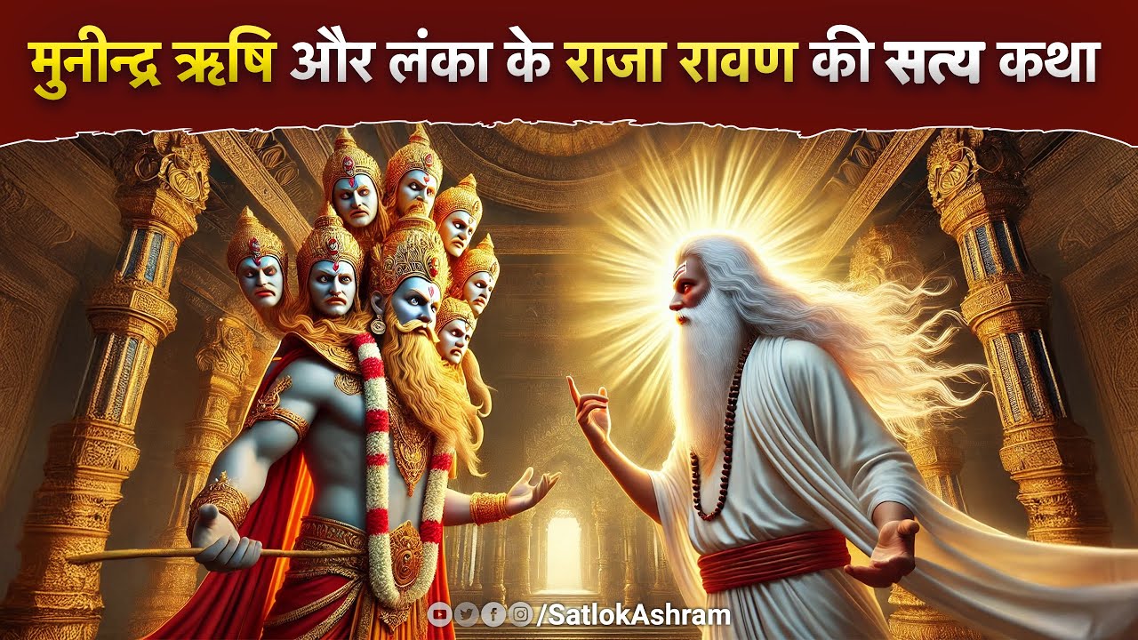 मुनीन्द्र ऋषि और लंका के राजा रावण की सत्य कथा | Sant Rampal Ji Satsang | SATLOK ASHRAM