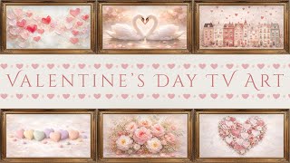 Valentines Day Frame TV Art | 4K Romantic Screensaver | Hearts & Flowers Painting | Pinks & Neutrals screenshot 4