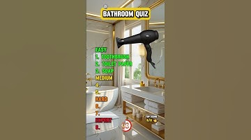 Only 1% Can Name All These Bathroom Items! 🚿🧼 #shorts #quiz #bathroom