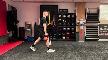 1 KB Suitcase Split Squat (same side hold)