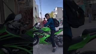 Ninja 300 Sunday Ride Reaction 👀🔥 | #kawasaki #ninja300 #viralshorts