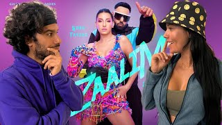 REACTION to ZAALIM (Official Music Video) Badsash, Nora Fatehi | LATIN COUPLE REACTS