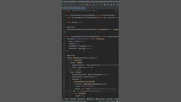 Animated Default Text Style Widget | Flutter Animation  #flutter #animation #flutteranimation
