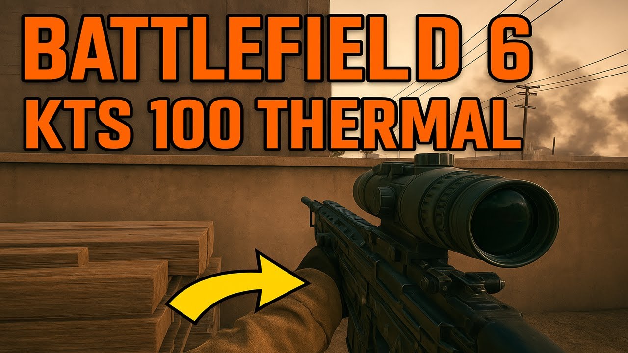 Battlefield 6 KTS100 MK8 LMG with thermal scope is just TOO GOOD... PS5 Pro 4K HDR