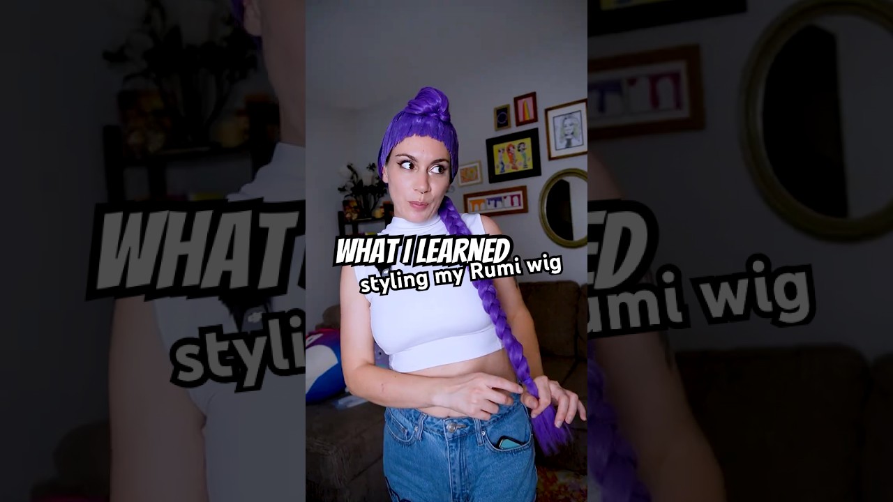 ⚠️ What I learned making my FIRST fake hairline wig for Rumi ⚠️ #cosplayfail #cosplaywig #rumiwig
