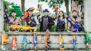 GUGU Nerf War : SEAL X Warriors Nerf Guns Fight Crime Group Crazy The Comback Dangerous Leader