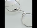 Geometric Titanium Full Rim Prescription Glasses Spectacles Frames for Thick Lenses KMN152T