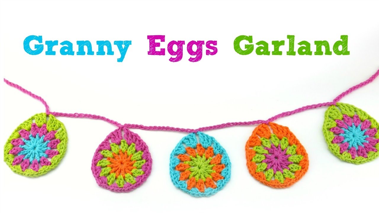 How To Crochet Granny Eggs + Garland (Fun For Easter!)