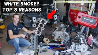 WHITE SMOKE OUT OF EXHAUST, TOP 3 REASONS FOR WHITE SMOKE demonstrated on DODGE WHITE SMOKE OUT OF EXHAUST, TOP 3 REASONS FOR WHITE SMOKE demonstrated on DODGE
