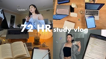 *REALISTIC* STUDY VLOG 🖇️ cram study for exams, 8am mornings, new standing desk