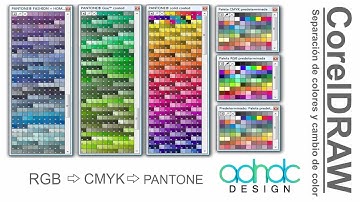 CorelDRAW, Separación de colores CMYK/RGB a PANTONE y viceversa @ADNDC @adanjp