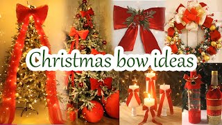 10 DIY Christmas decorations with bows - 🎄 DIY bow decor