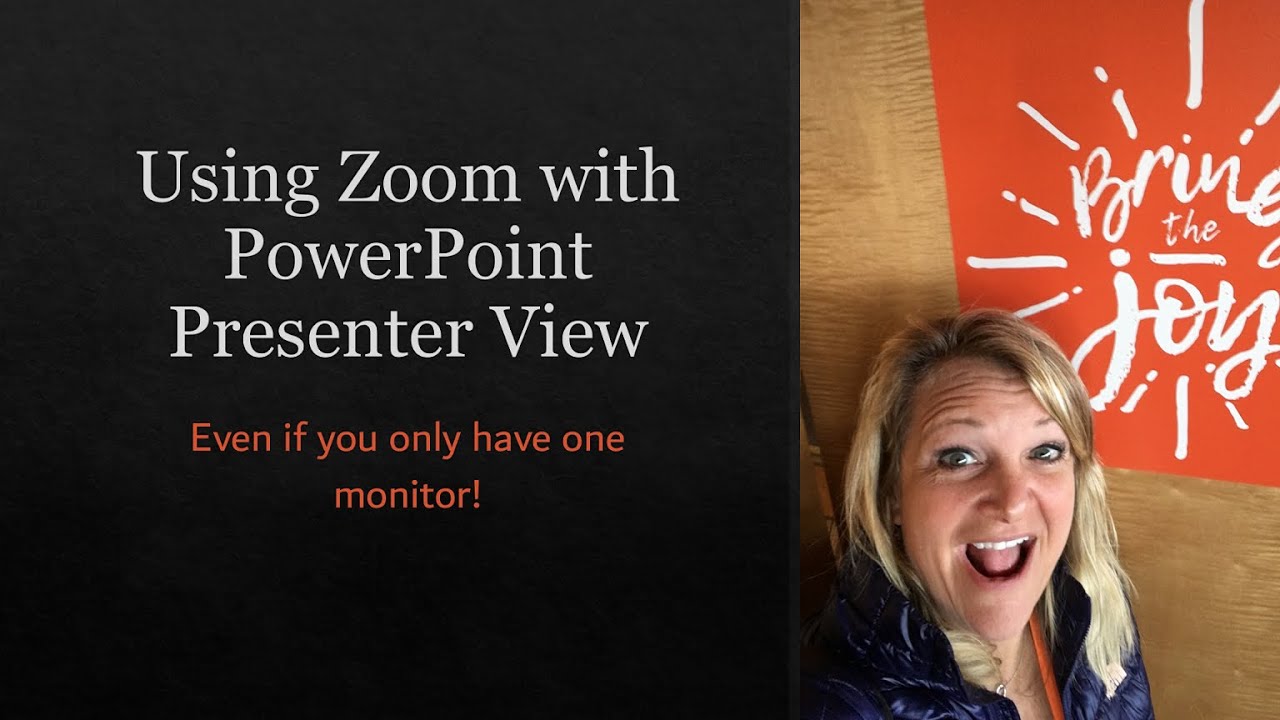 how to have presentation notes on zoom