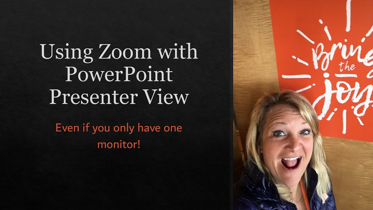 how to have notes on powerpoint during presentation on zoom