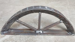 Easy And Simple Way For Bending Steel Pipe / Simple ideas To Bend Steel Pipe into Half Circle