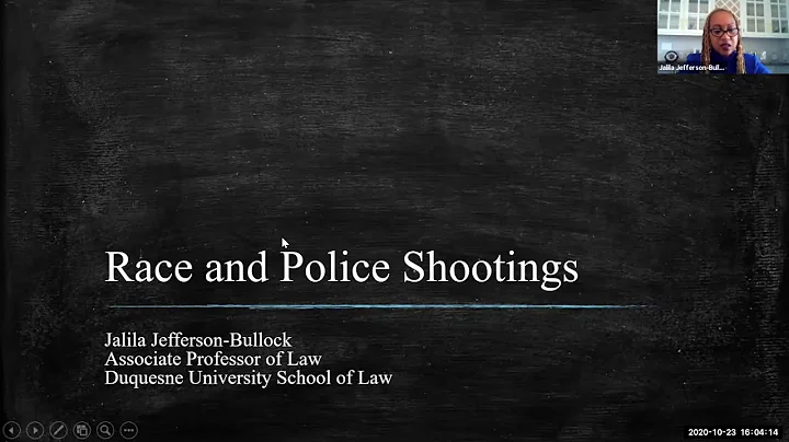 Breonna Taylor Panel Five - Role of Race in Policing and Police Violence, Historically and Today