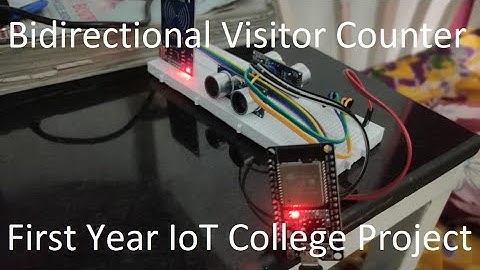 Bidirectional Visitor Counter(College project based on IoT)