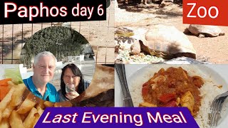 PAPHOS DAY 6 / ZOO / LUNCH / LAST EVENING MEAL